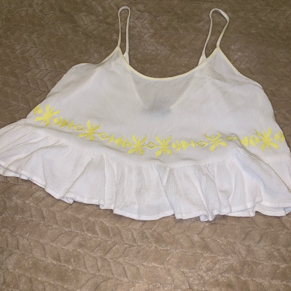 White crop top
